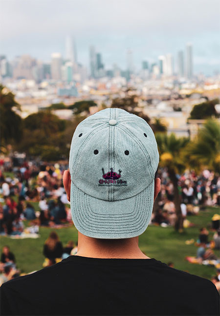 Cap Backward Logo Mockup by GraphicsFamily Print on Cap