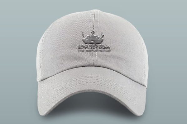 Gray Cap Logo Mockup by GraphicsFamily Print on Cap
