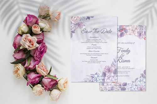 Save the date wedding invitation card mockup Free PSD by GraphicsFamily Wedding Invitation Card